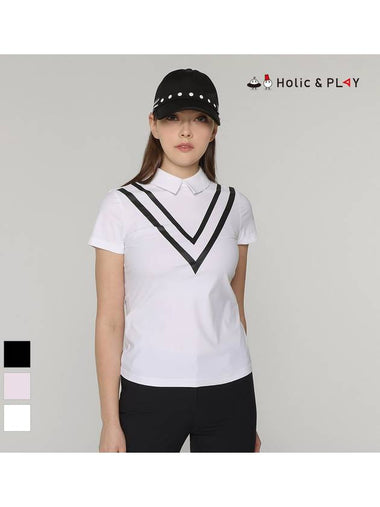 Chevron Print Performance T-ShirtHD2WTS009 - HOLIC&PLAY - BALAAN 1