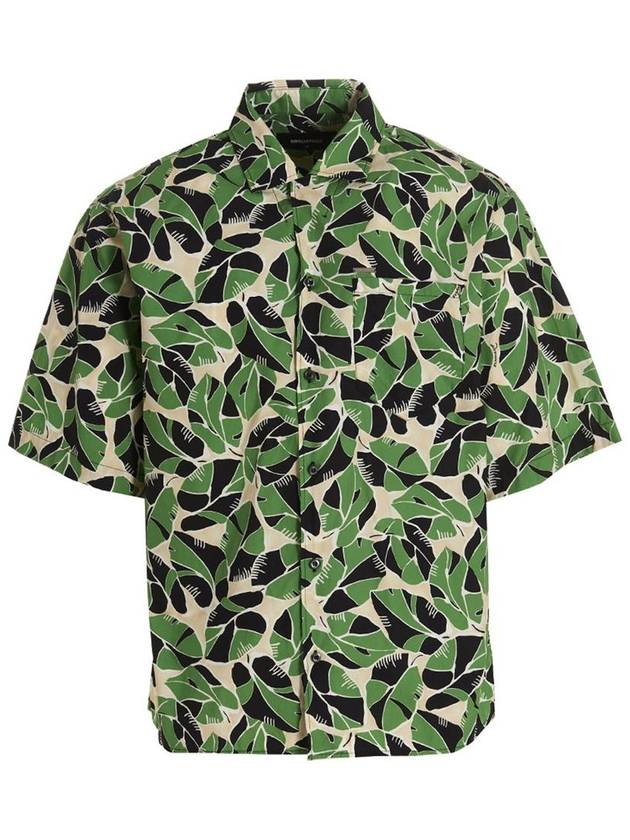 Bowling Drop Shoulder Short Sleeve Shirt Green - DSQUARED2 - BALAAN 3