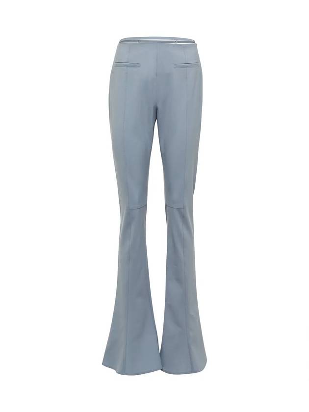 Le Pantalon Tangelo Lingerie Strap Flare Slim Fit Pants Light Blue - JACQUEMUS - BALAAN 1