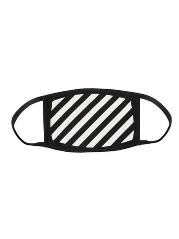 Diag Stripe Mask White Black - OFF WHITE - BALAAN.