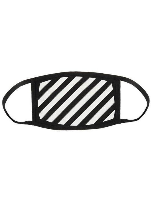Diag Stripe Mask White Black - OFF WHITE - BALAAN.
