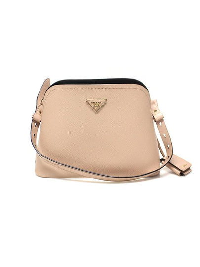 Women s Prada 1BA251 CIPRIA Saffiano Leather Gold Plated Triangle Matinee Medium Shoulder Bag gt Gangbuk used luxury goods - PRADA - BALAAN 2