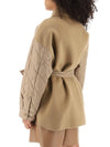 Women's Paprica Quilted Wool Jacket Camel - WEEKEND MAX MARA - BALAAN 6