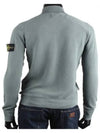 Men's Logo Patch Round Neck Knit Top Mint - STONE ISLAND - BALAAN 5