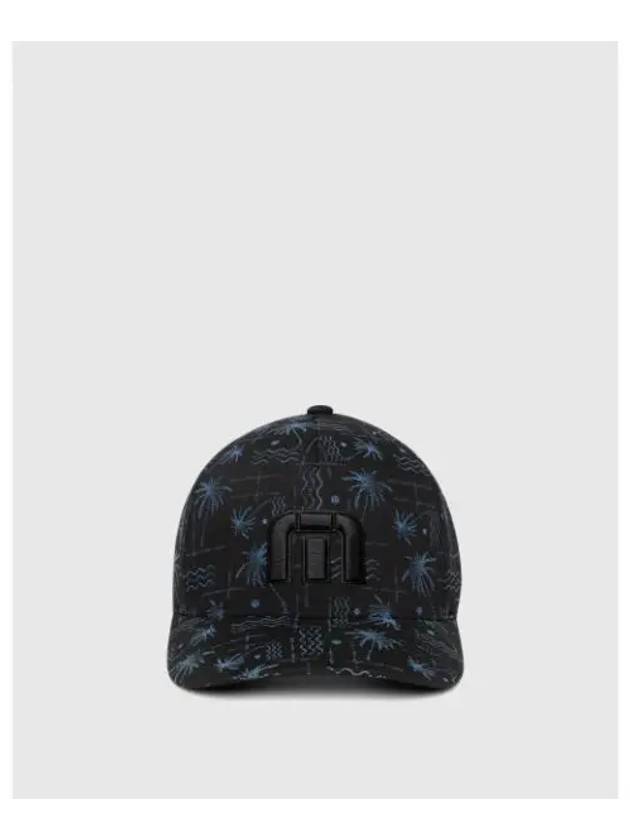 TRAVISMATHEW Icon Logo Pattern Golf Cap Black - TRAVIS SCOTT - BALAAN 1