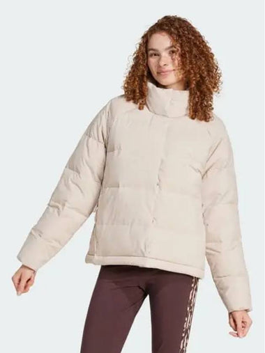 Helionic Relaxation Down Jacket Women s Wonder Beige IX8865 716033 - ADIDAS - BALAAN 1