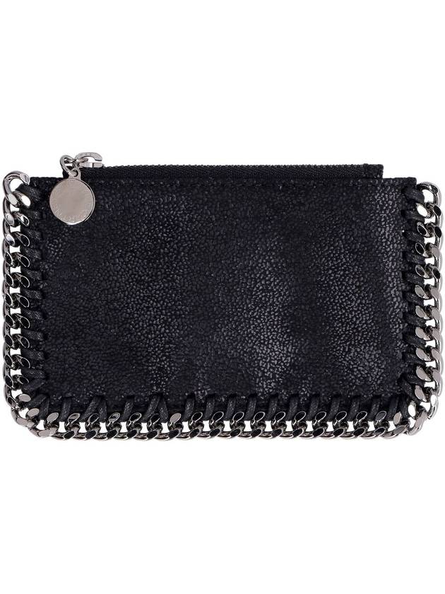 silver Falabella card wallet black - STELLA MCCARTNEY - BALAAN 3