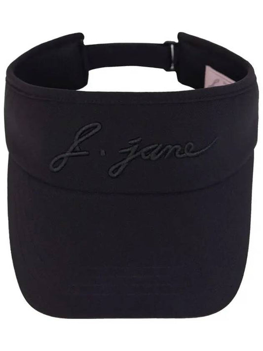 Women s Golf Wear Simple Color Embroidered Sun Cap Black - J JANE - BALAAN 2