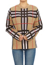 Vintage Check Crew Neck Knit Top Archive Beige - BURBERRY - BALAAN 6