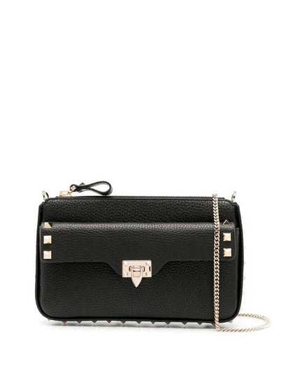 Rockstud Shoulder Bag Black - VALENTINO - BALAAN 2