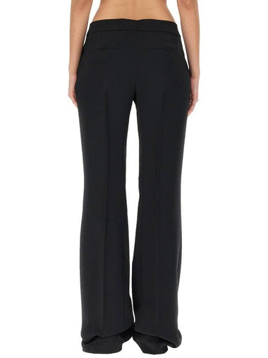 Viscose Blend Straight Pants Black - JIL SANDER - BALAAN 1