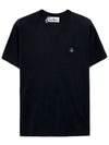 Chest ORB Logo Short Sleeve T-Shirt Black - VIVIENNE WESTWOOD - BALAAN 2