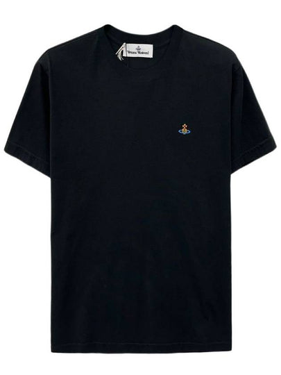 Chest ORB Logo Short Sleeve T-Shirt Black - VIVIENNE WESTWOOD - BALAAN 2