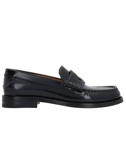 Interlocking G Leather Loafers Black - GUCCI - BALAAN 1
