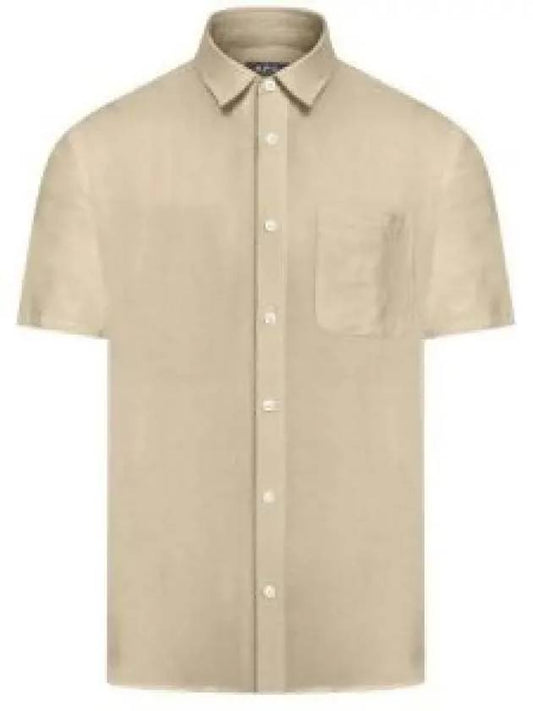 Bellini Linen Short Sleeve Shirt Beige - A.P.C. - BALAAN 2
