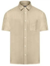 Bellini Linen Short Sleeve Shirt Beige - A.P.C. - BALAAN 2