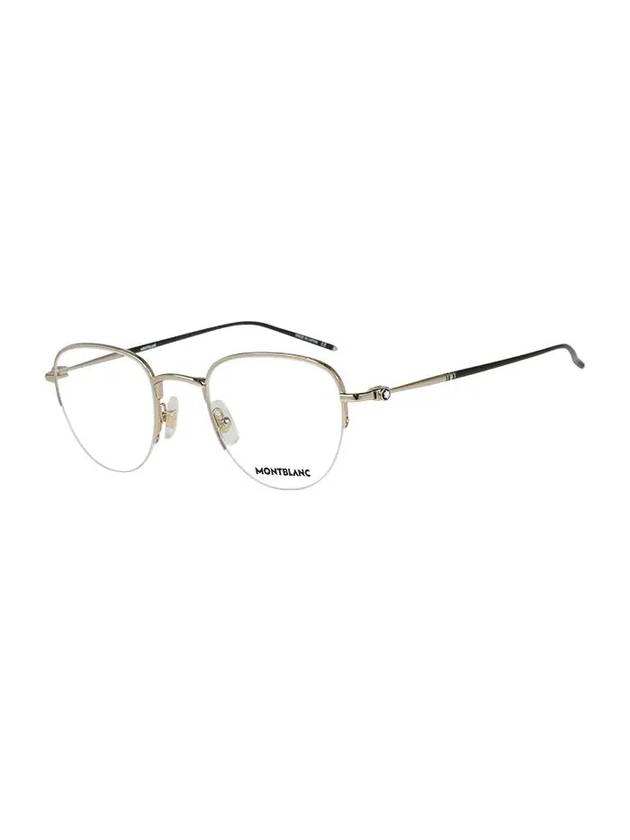 Eyewear Semi-rimless Metal Eyeglasses Gold - MONTBLANC - BALAAN 1