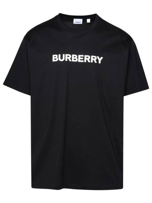Logo Print Cotton Short Sleeve T-Shirt Black - BURBERRY - BALAAN 1