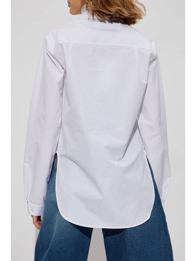 Alaïa Tie-detail Shirt, Women's, White - ALAIA - BALAAN 4