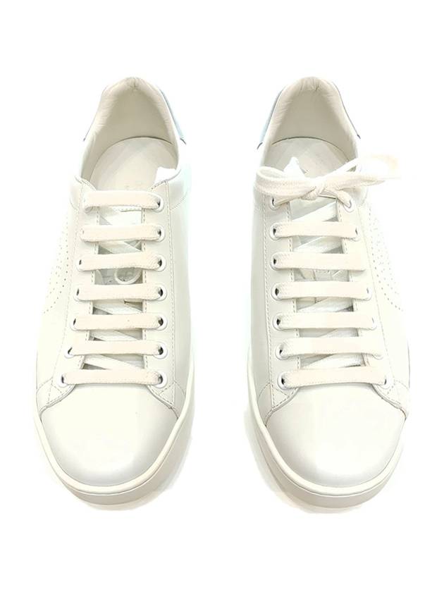 Interlocking GG Silver Tab Low Top Sneakers White - GUCCI - BALAAN 4