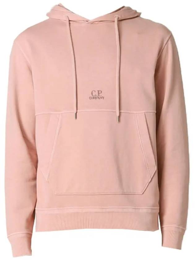 Central Logo Hoodie Pale Mauve - CP COMPANY - BALAAN 2