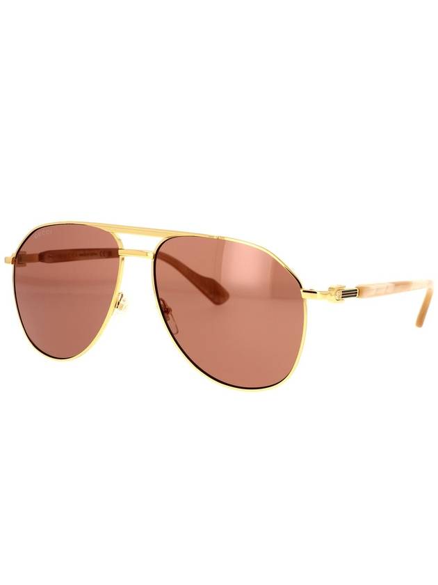 Pilot Frame Tinted Sunglasses GG1220S - GUCCI - BALAAN 3