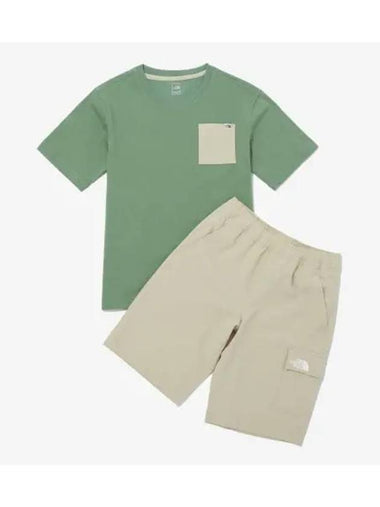 The North Face KIDS CAMPER EX Crew Set NT7UQ31S KHA - THE NORTH FACE - BALAAN 1