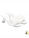 Soft Padded Nappa Sandals Heel White - PRADA - BALAAN 2