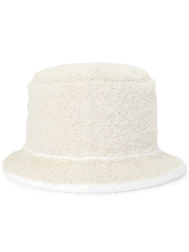 Le Bob Neve Fluffy Bucket Hat Off-White - JACQUEMUS - BALAAN 4