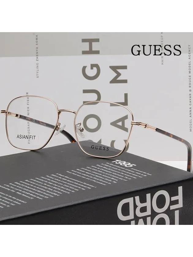 Glasses Frame GU2916D 032 Men Women Gold Metal Frame Asian Fit - GUESS - BALAAN 2