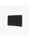 Cassette Zipper Long Wallet Black - BOTTEGA VENETA - BALAAN 4