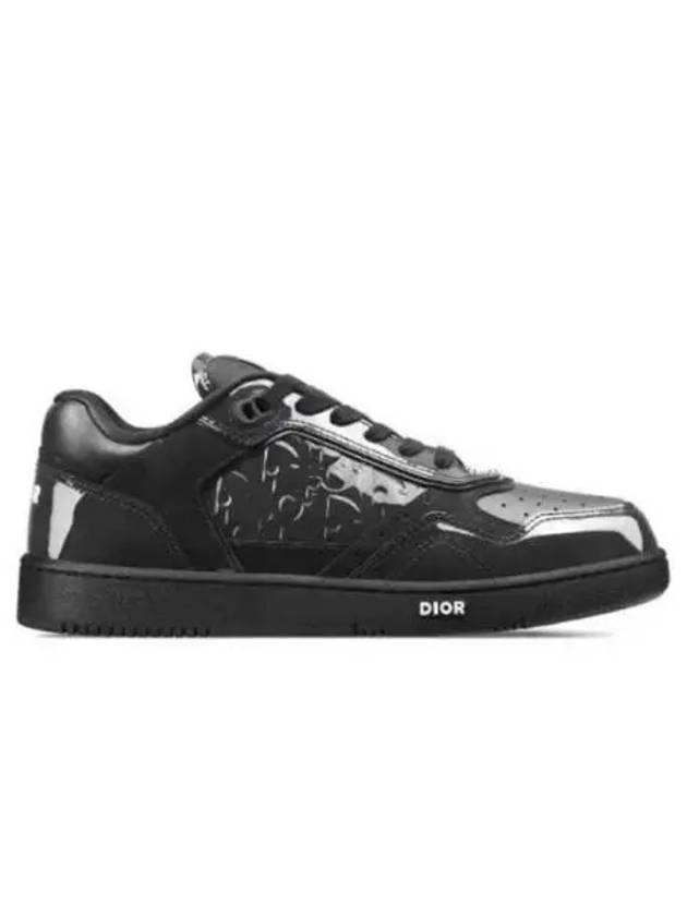 B27 Oblique Gravity Leather Low Top Sneakers Black - DIOR - BALAAN 2