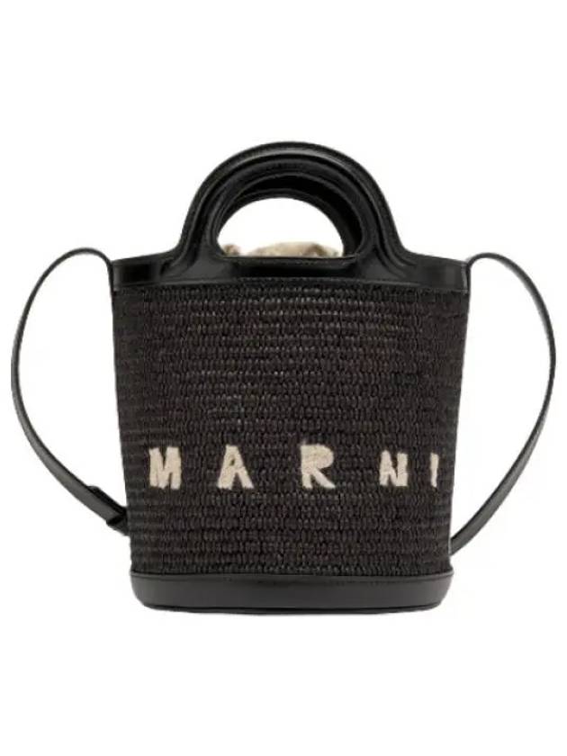 Mini Tropicalia Bucket Bag Black Shoulder - MARNI - BALAAN 1