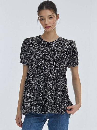 Any Short Sleeve Blouse Black - MANAVIS7 - BALAAN 1