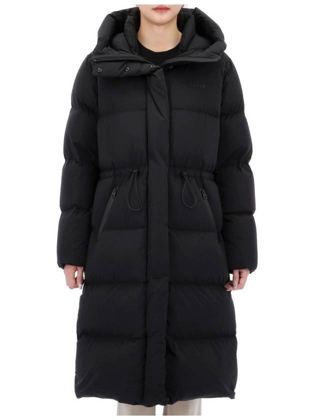 ISHANI CITY Long Down Quilted Hood Padding BLACK - MACKAGE - BALAAN 1