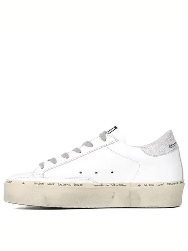 Hi Star White Metallic Silver Heel Tab Sneakers - GOLDEN GOOSE - BALAAN 3