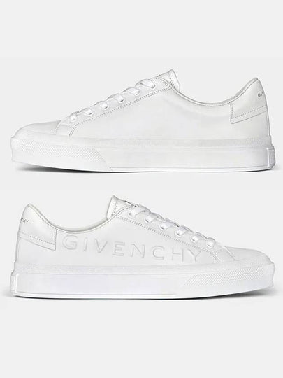 Embossed Logo Low Top Sneakers White - GIVENCHY - BALAAN 2