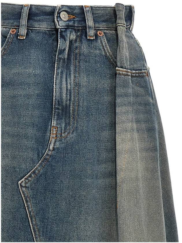 Mm6 Maison Margiela Delavé Denim Skirt - MAISON MARGIELA - BALAAN 3