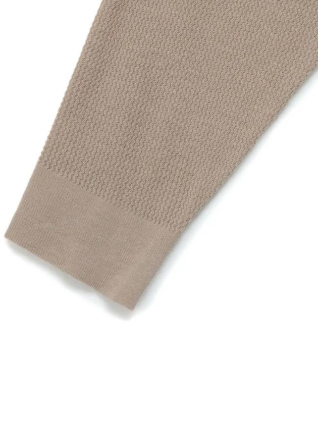 Linen Overfit Knit Top Beige - NOIRER - BALAAN 6