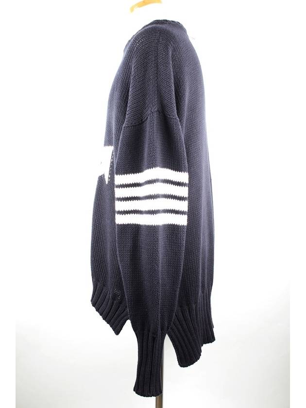 Diagonal armband anchor knit navy 4 105 - THOM BROWNE - BALAAN 3