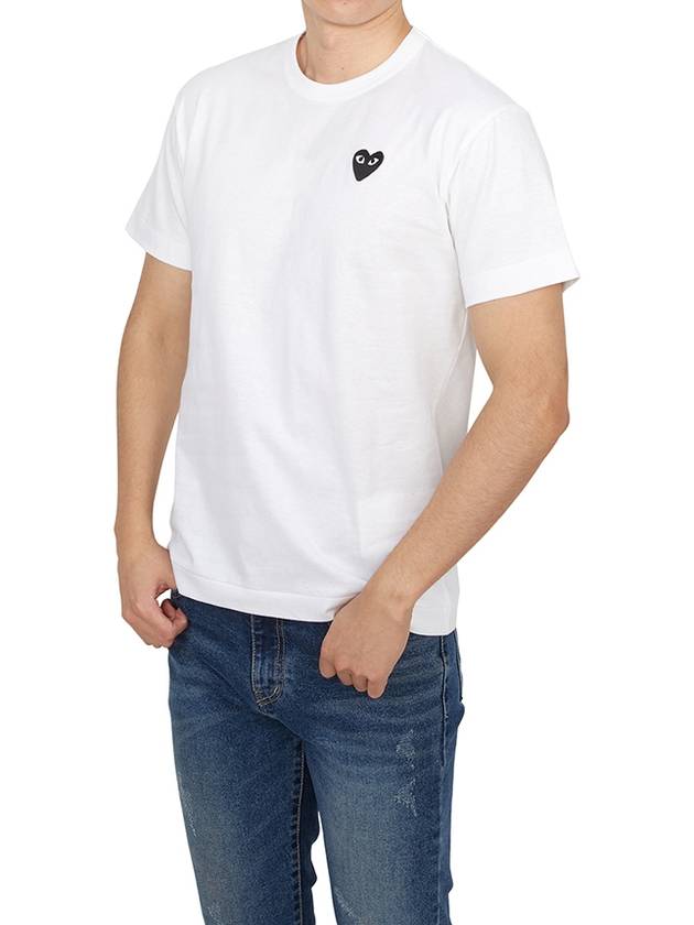 Black Wappen Short Sleeve T-Shirt White - COMME DES GARCONS PLAY - BALAAN 5