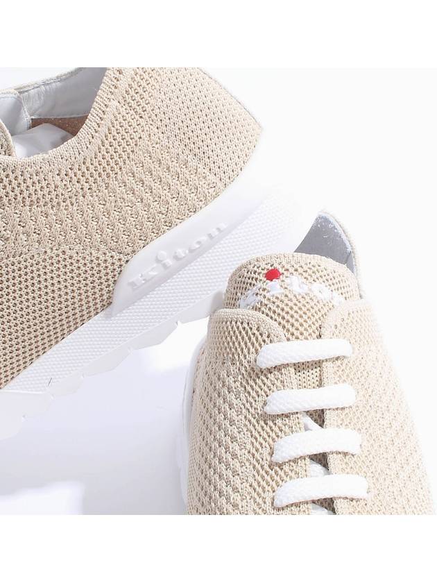 Fit Knit Low Top Sneakers Beige - KITON - BALAAN 5