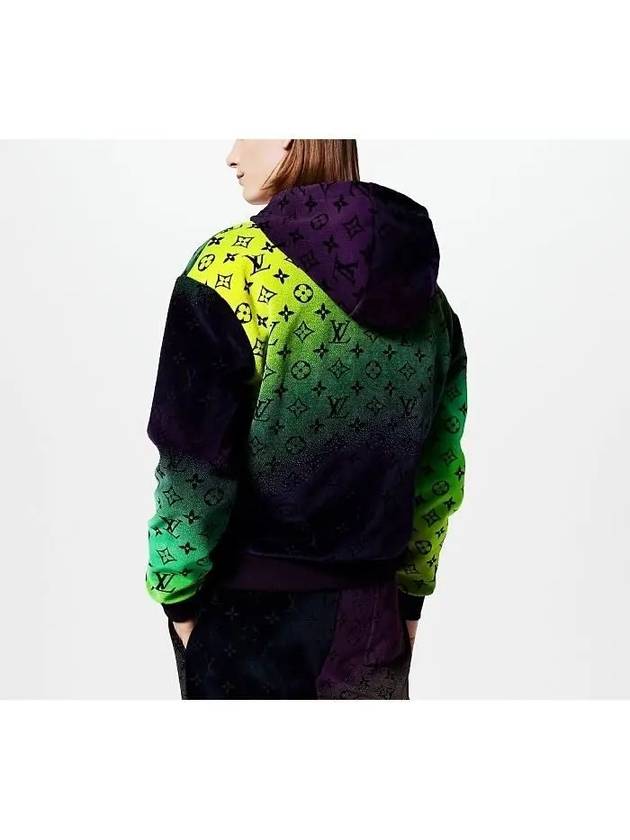 Monogram Zipper Velvet Hoodie Multicolor 1AFB60 - LOUIS VUITTON - BALAAN 4