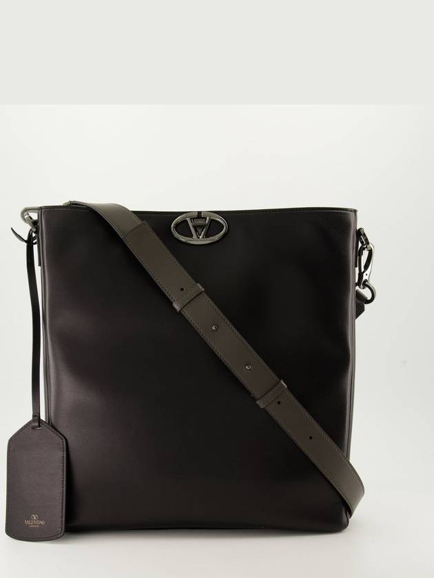 V Logo Cross Bag Black - VALENTINO - BALAAN 2