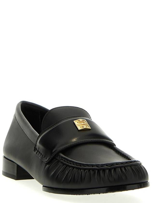 4G Leather Loafers Black - GIVENCHY - BALAAN 3