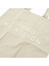 Logo standard tote bag SNW 217 DOVE - STUDIO NICHOLSON - BALAAN 2