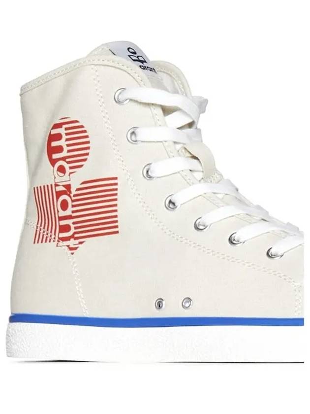 Logo High Top Sneakers White - ISABEL MARANT - BALAAN 4