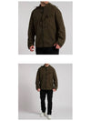 Men's Chrome R Goggles Hooded Zip-Up Jacket Khaki - CP COMPANY - BALAAN.