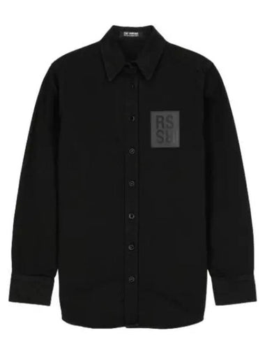 logo patch shirt black - RAF SIMONS - BALAAN 1