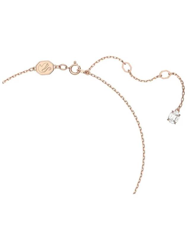 Constella Round Cut Pavé Necklace Rose Gold - SWAROVSKI - BALAAN 5